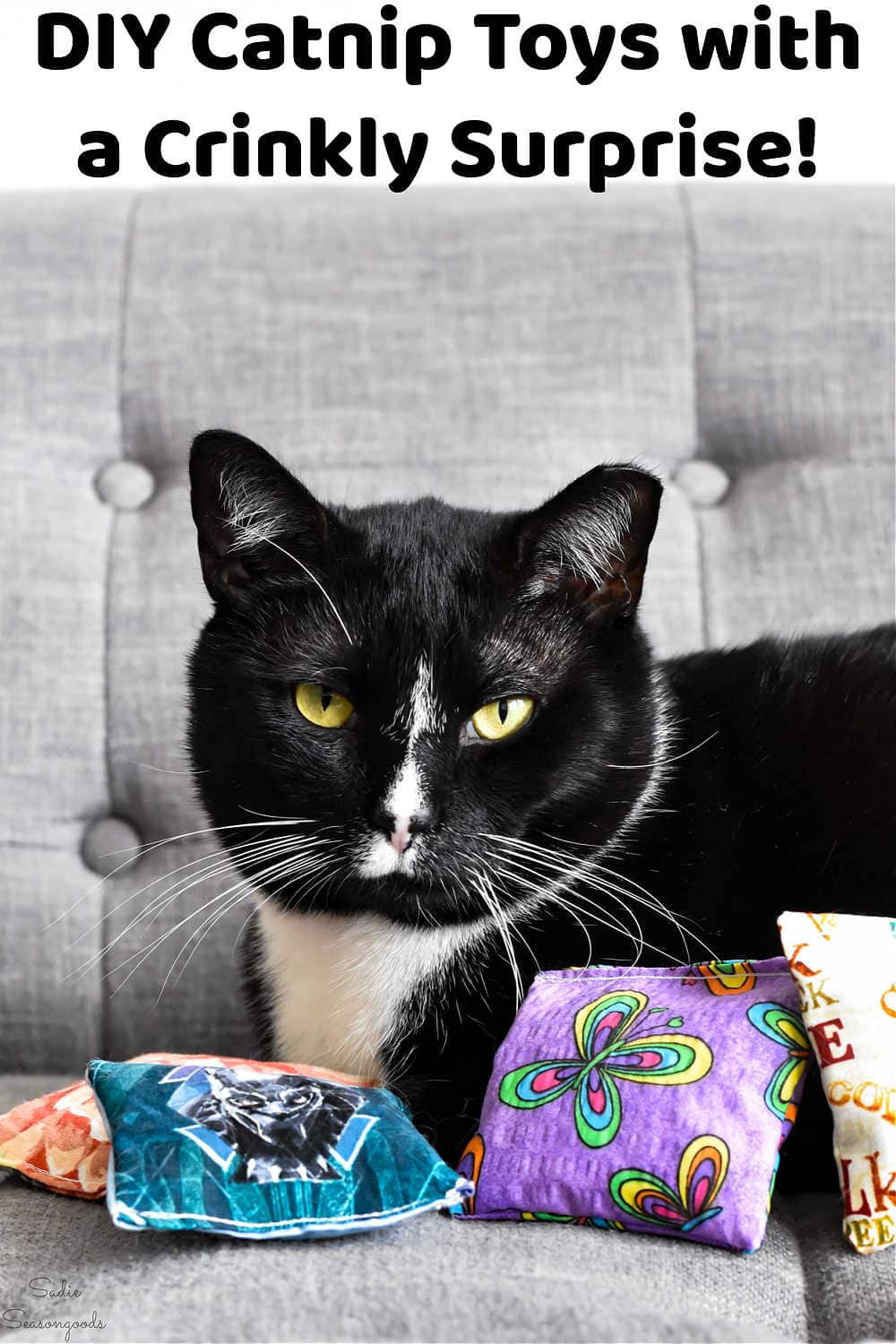 diy crinkle cat toys