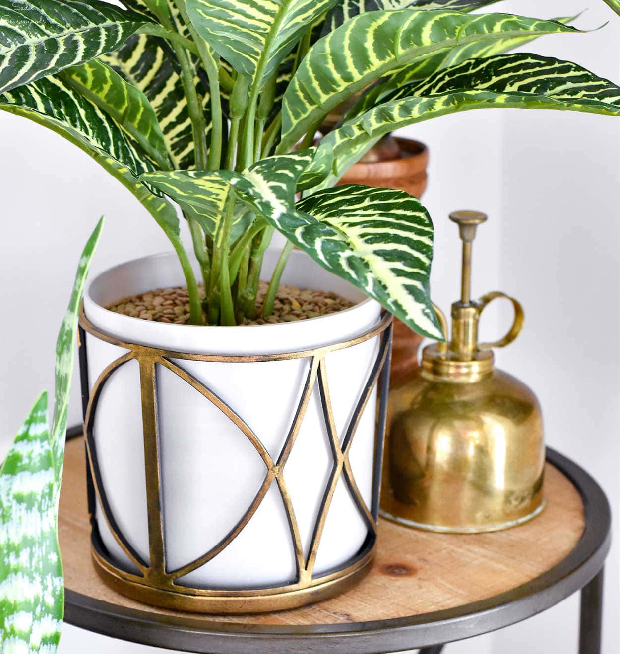 DIY Plant Pots from Glass Light Shades