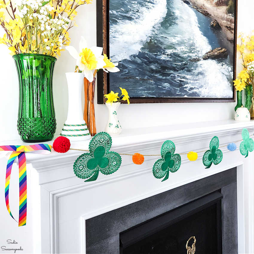 diy st. patrick's day decorations for the mantel