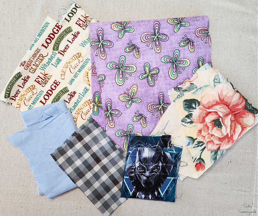 fabric scraps for an easy sewing project