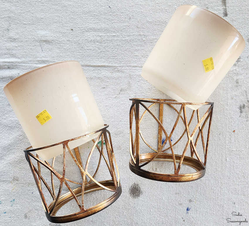 upcycle idea for glass shades