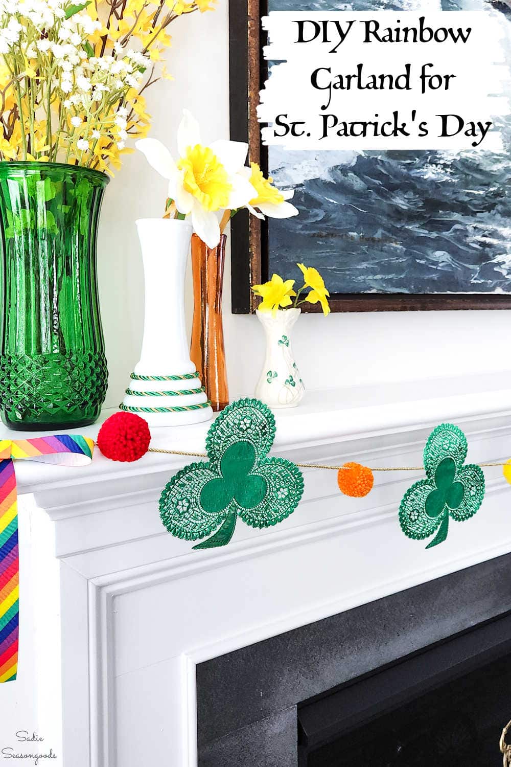how to make a diy st patricks day garland