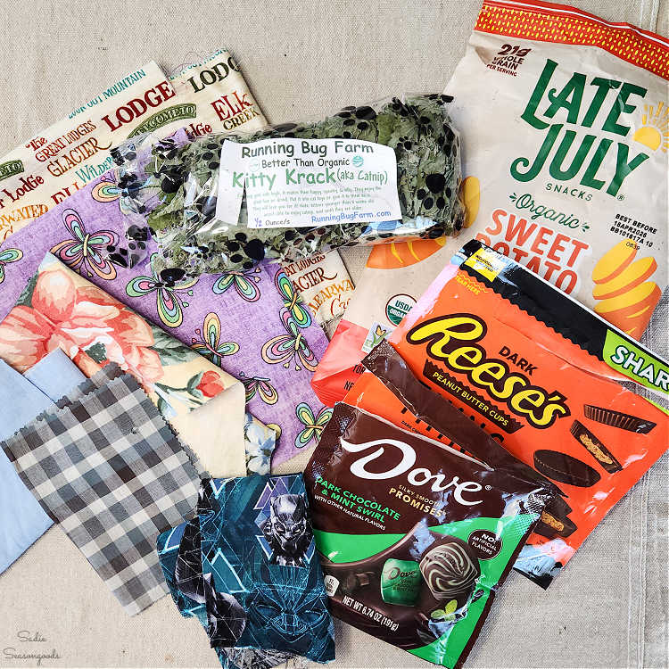 craft supplies for making crinkle cat toys