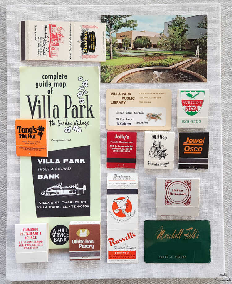 creating shadow box art from my hometown