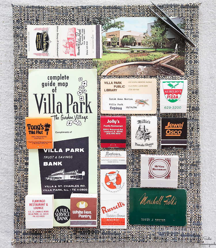 how to make shadow box art with nostalgic treasures