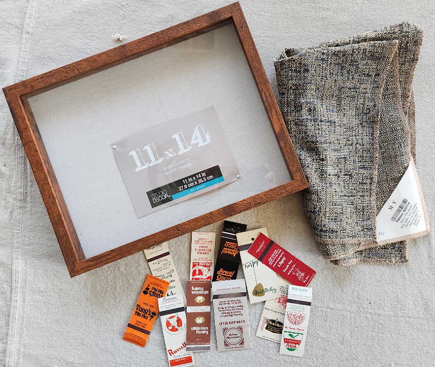 items for a shadow box project