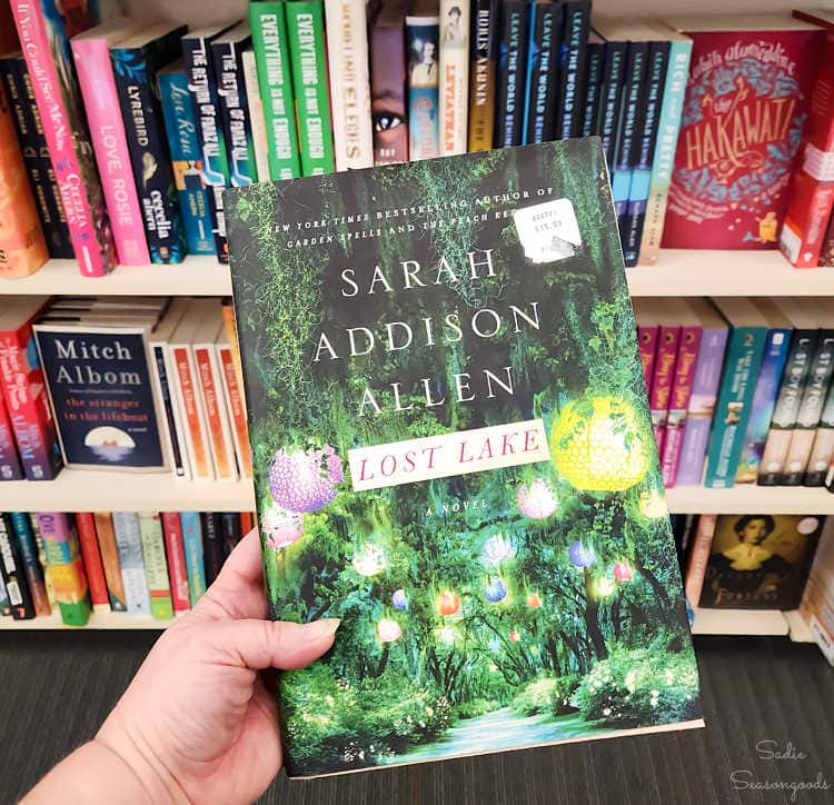 shopping for sarah addison allen books at a used bookstore
