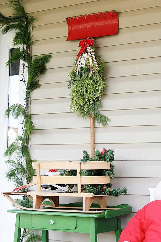 upcycle idea for metal snow shovel