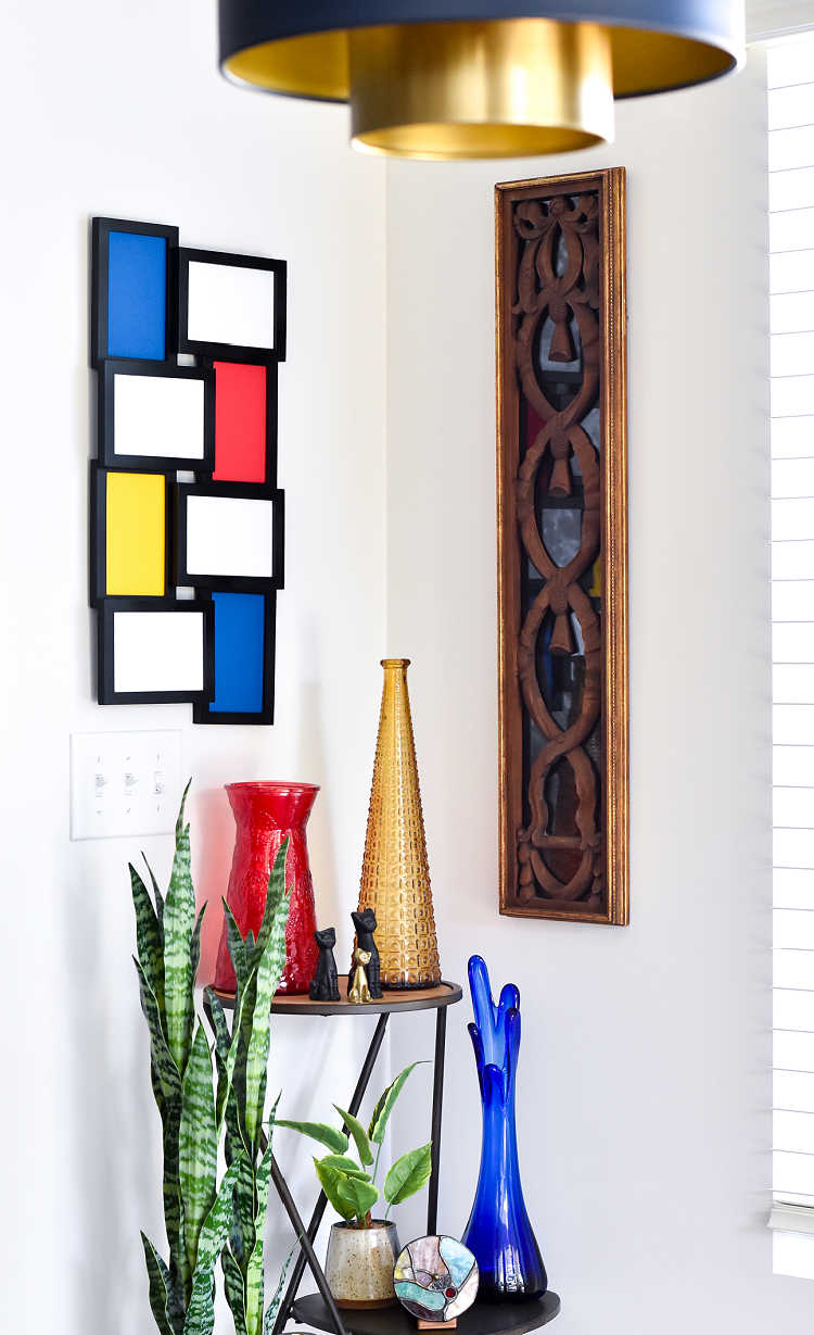 upcycled version of abstract art