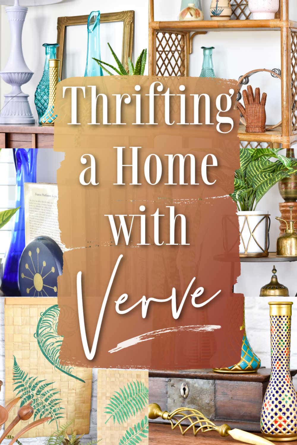 how to decorate with your thrift store finds