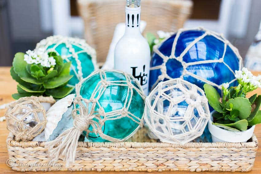 upcycle idea for glass fishing floats