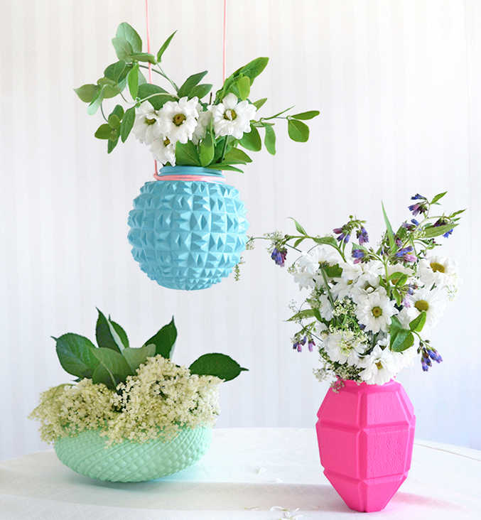 glass pendant light shades as vases