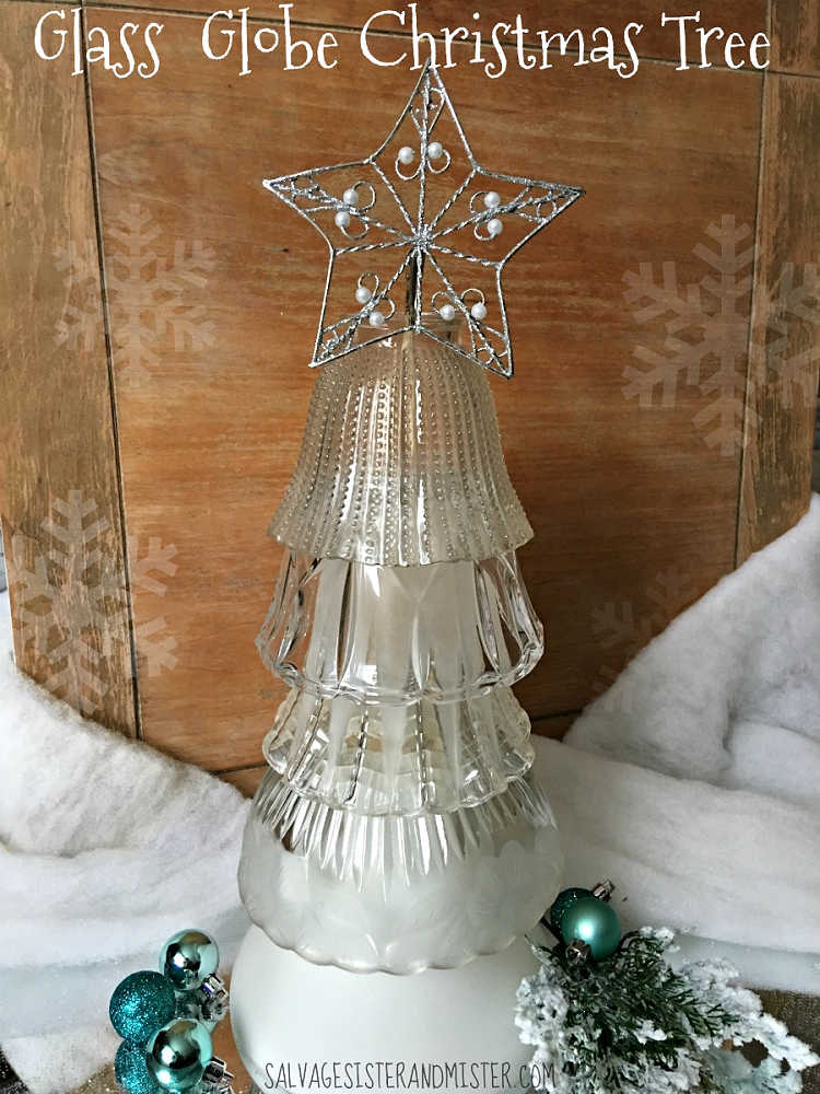 glass christmas tree craft