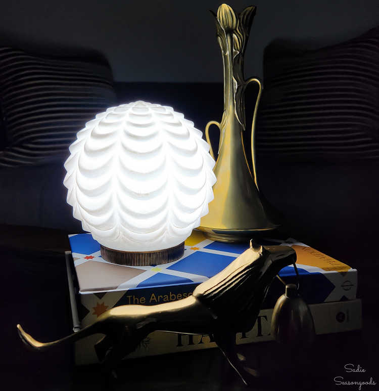 using a puck light to make a diy lantern
