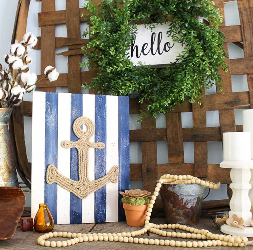 rope art for nautical decor