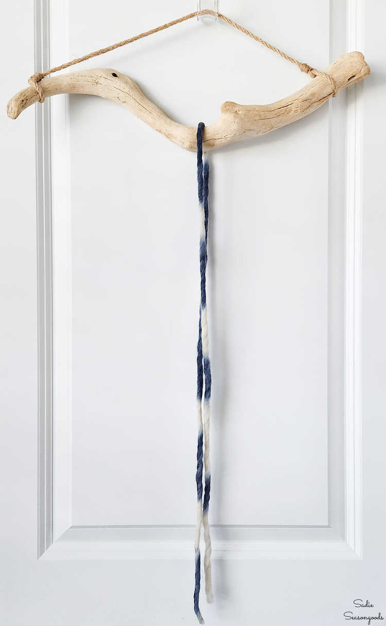 cutting yarn strands for a wall hanging project