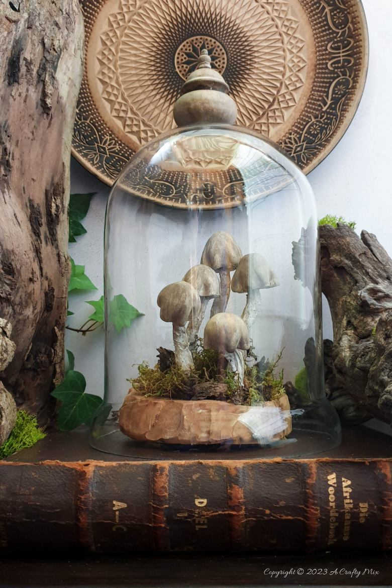 air dry clay mushrooms