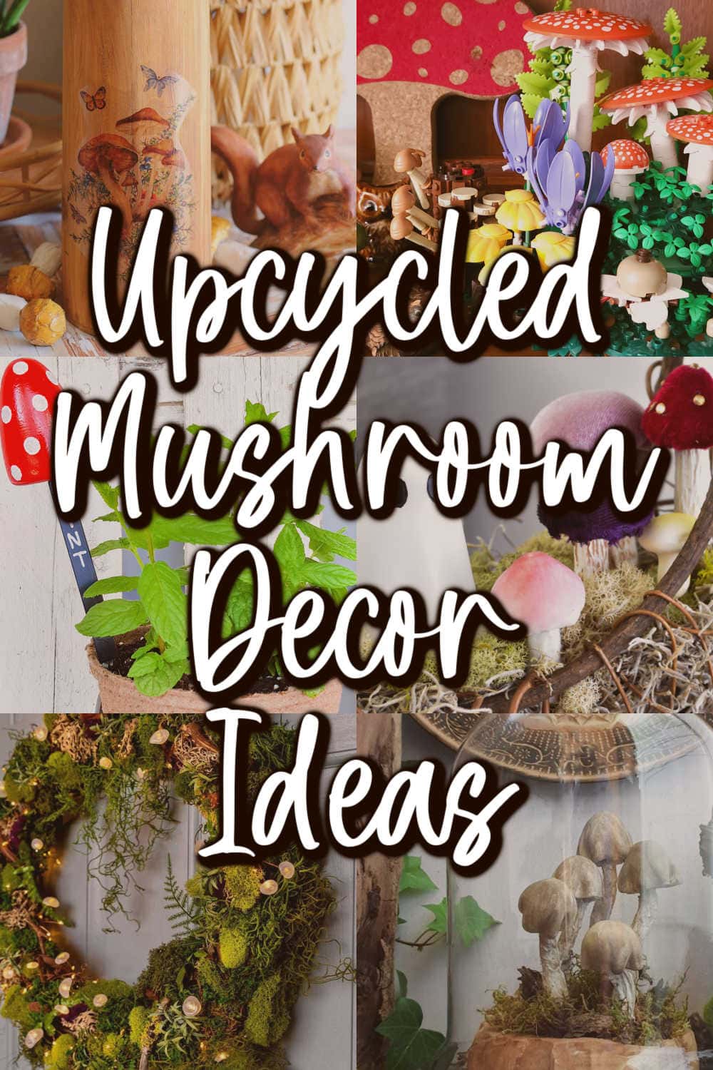 diy and upcycled mushrooms