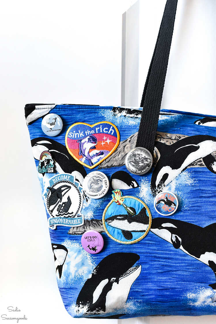 team orca tote bag