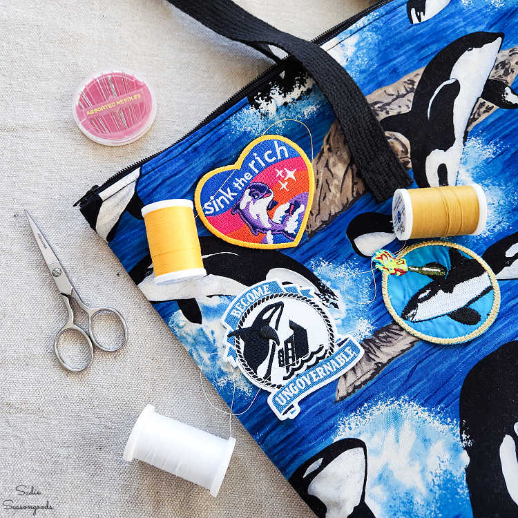 matching thread to patch edges
