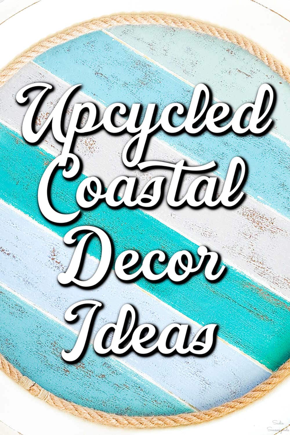 coastal decor from thrifted finds