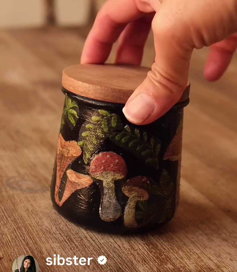 upcycling a oui yogurt jar