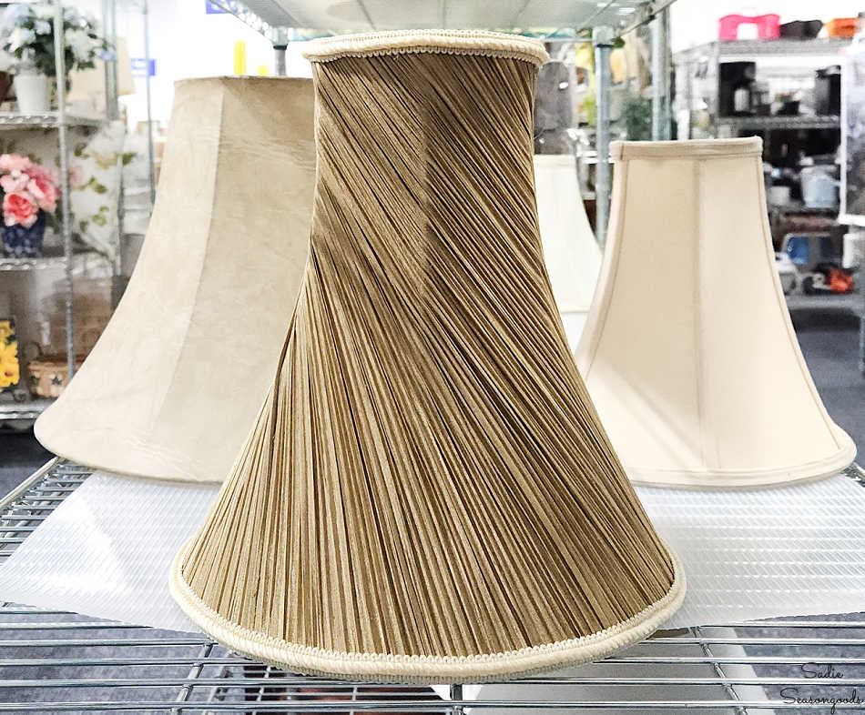 crafty ideas for thrift store lampshades