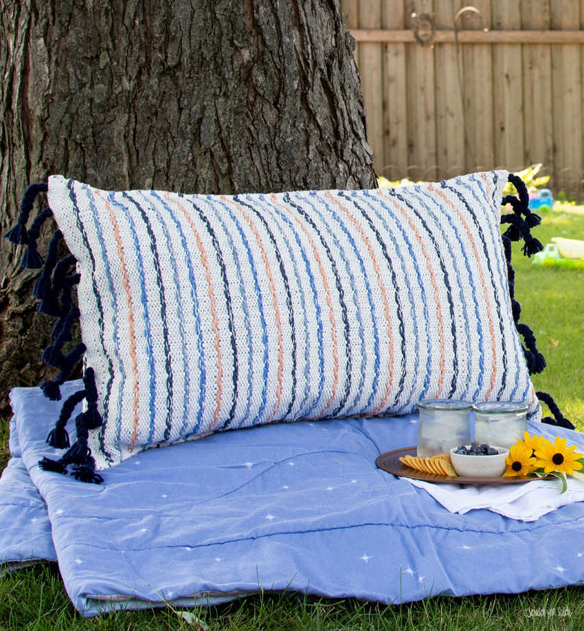 throw rug pillow
