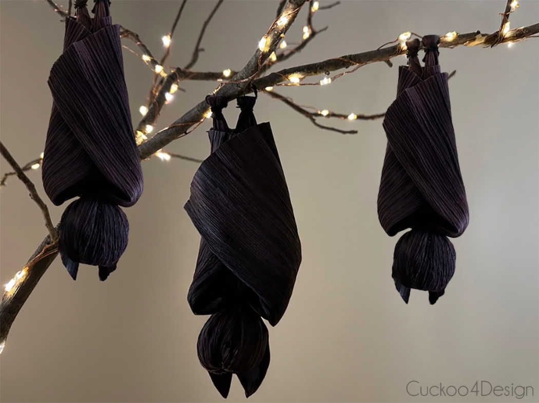 diy bats from corn husks