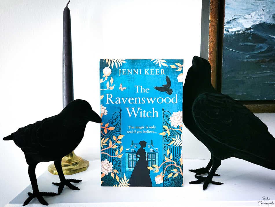 witchy book with ravens