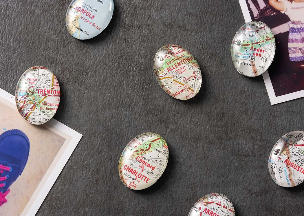 how to make map magnets